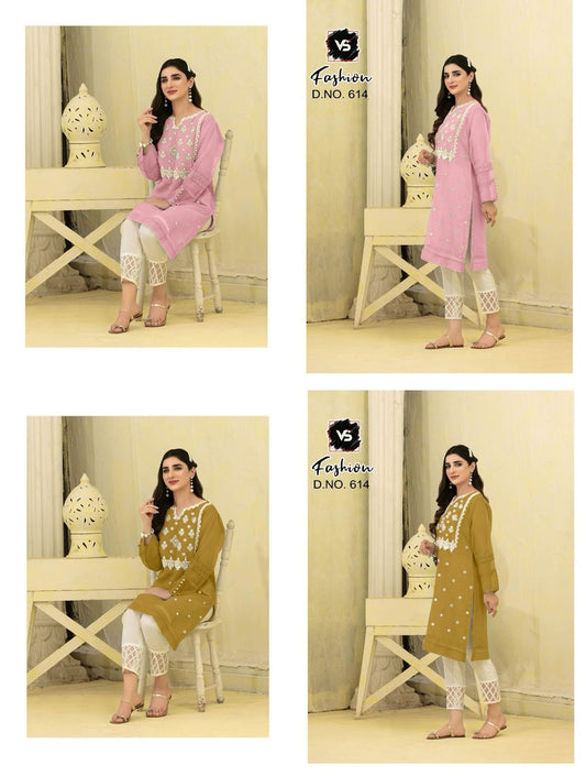 614 Vs Fashion Organza Pakistani Readymade Suits Supplier