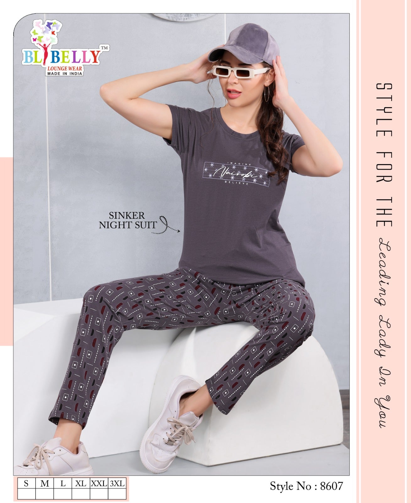 619 Belly Sinker Pyjama Night Suits Wholesaler