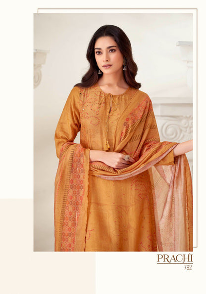 Prachi Itrana Muslin Silk Pant Style Suits Wholesale Price