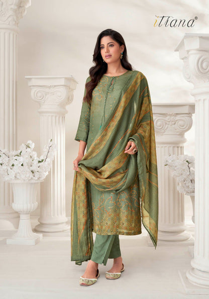 Prachi Itrana Muslin Silk Pant Style Suits Wholesale Price