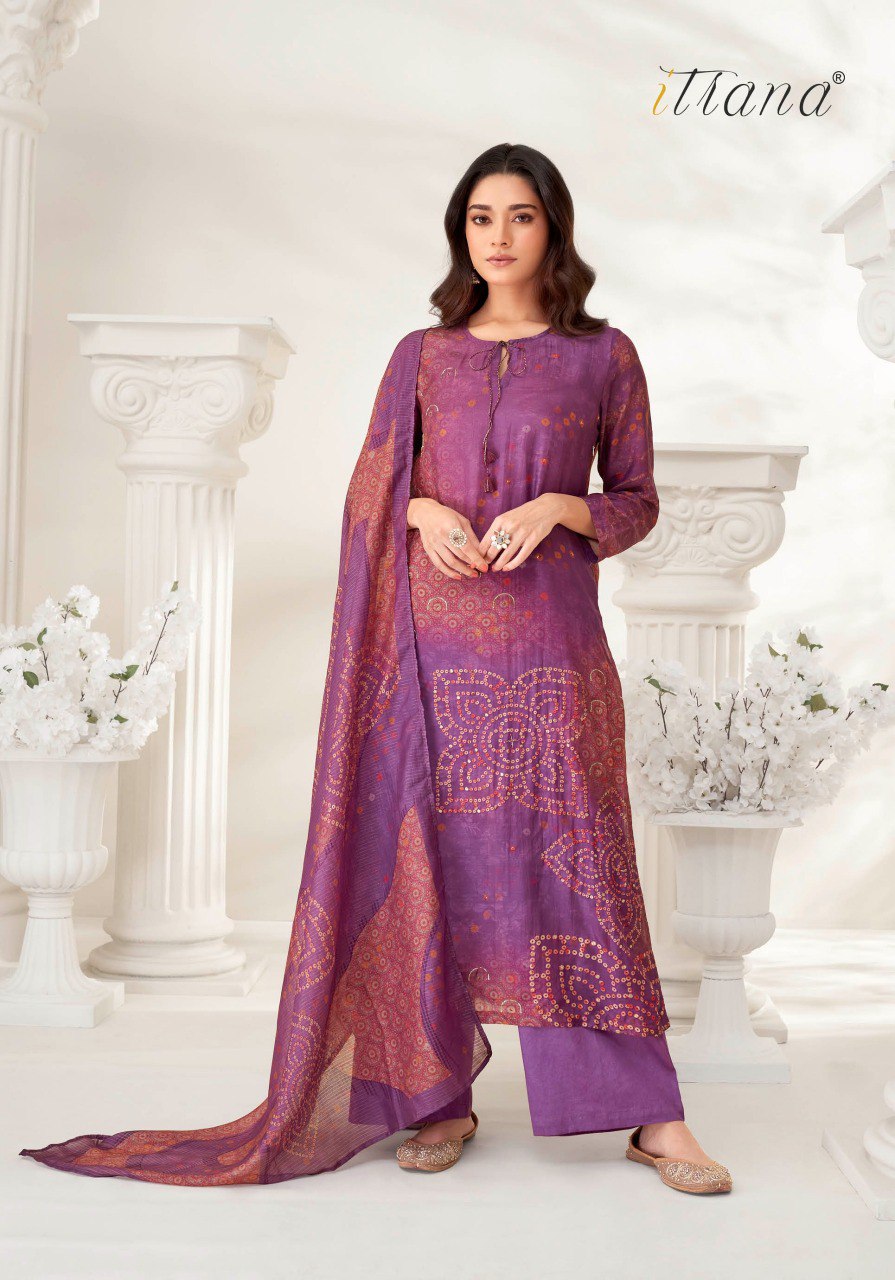 Prachi Itrana Muslin Silk Pant Style Suits Wholesale Price