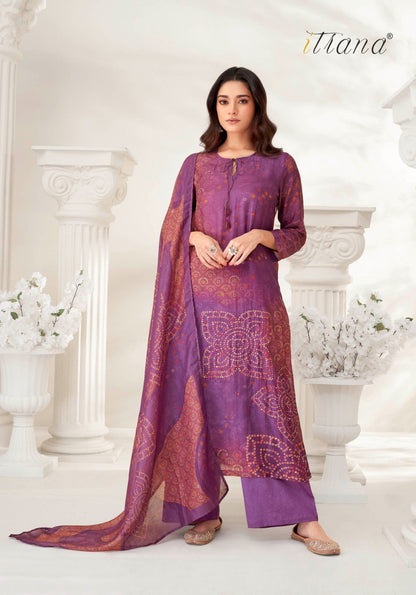 Prachi Itrana Muslin Silk Pant Style Suits Wholesale Price