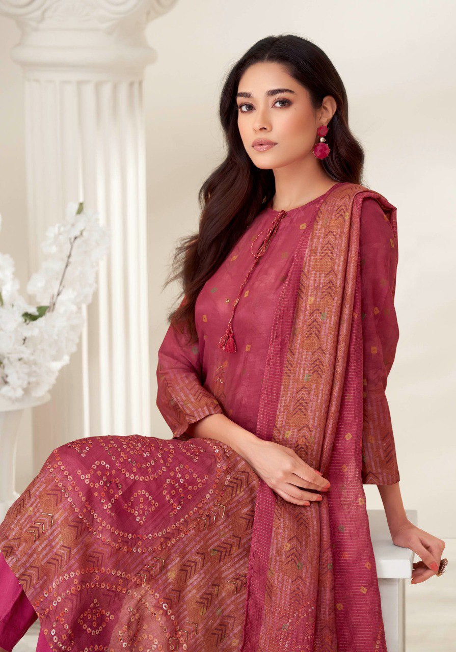 Prachi Itrana Muslin Silk Pant Style Suits Wholesale Price
