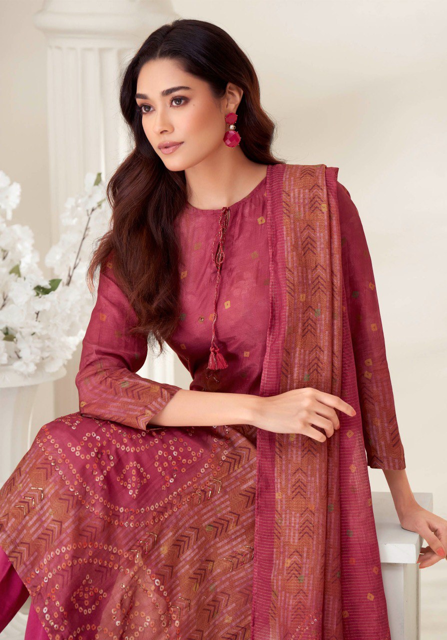 Prachi Itrana Muslin Silk Pant Style Suits Wholesale Price