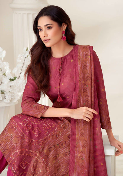 Prachi Itrana Muslin Silk Pant Style Suits Wholesale Price
