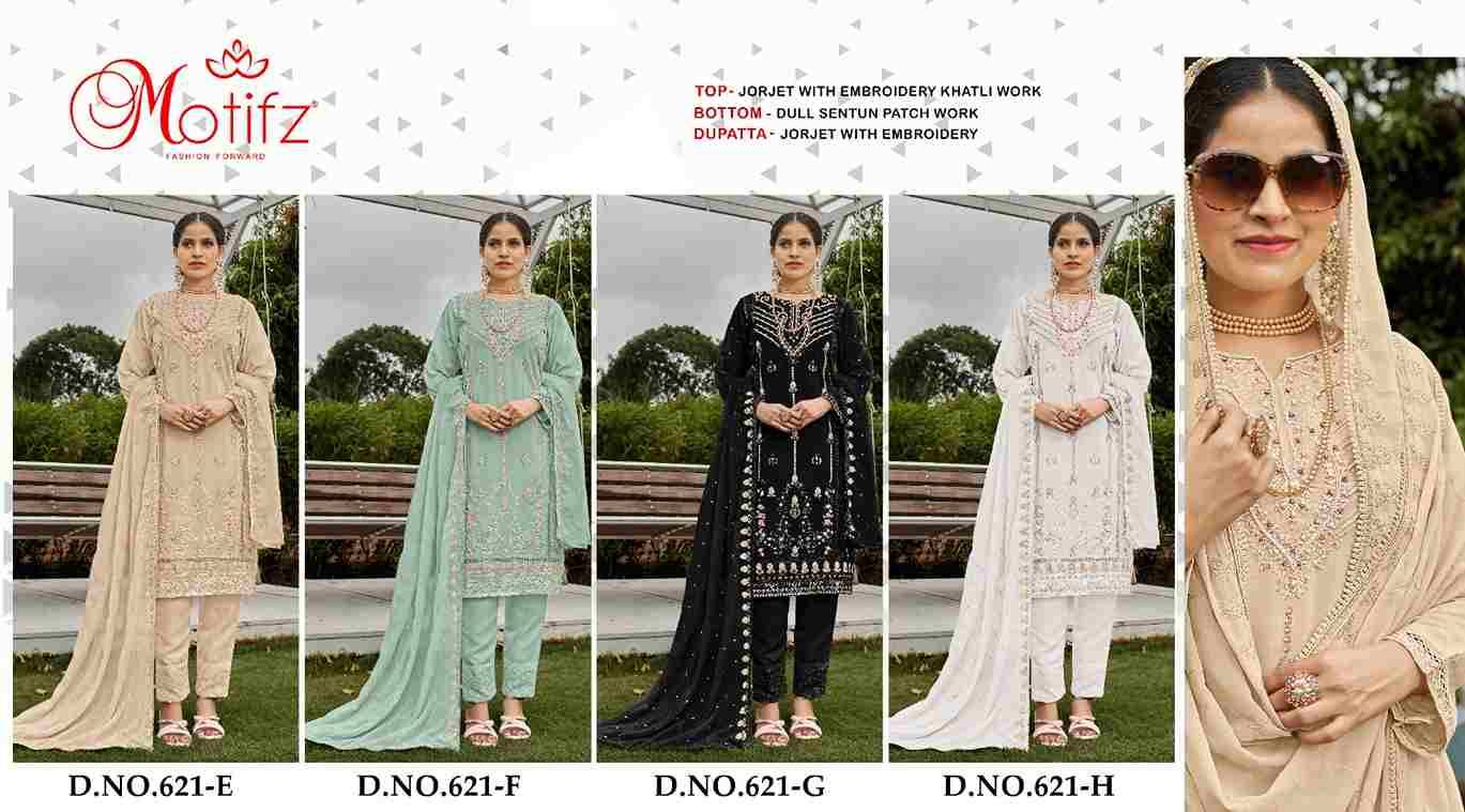621Efgh Motifz Georgette Pakistani Salwar Suits Manufacturer India