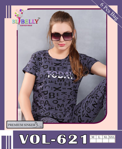 621 Belly Sinker Pyjama Night Suits Exporter