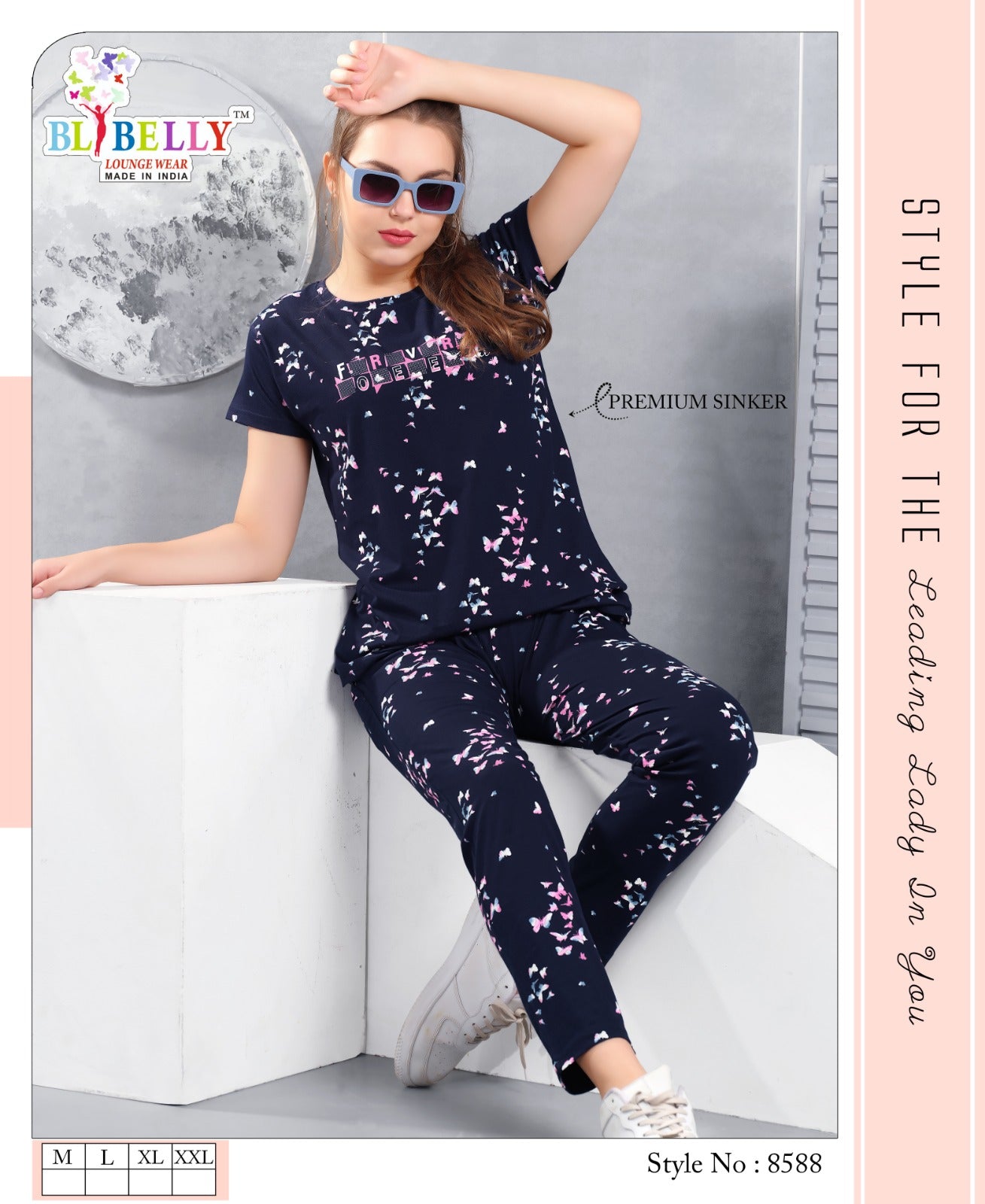 622 Belly Sinker Pyjama Night Suits Wholesale Rate