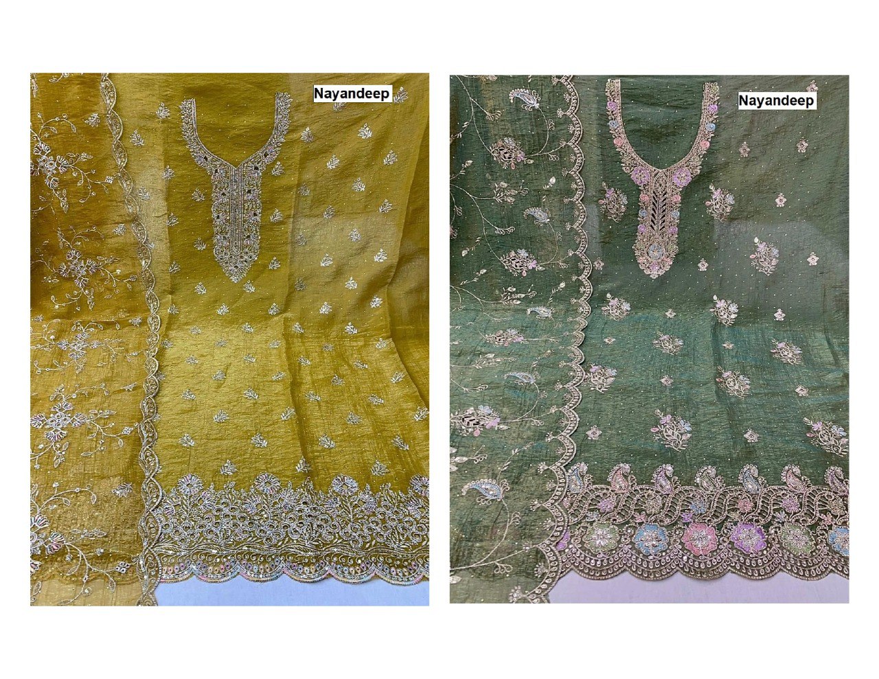 ब्लेसिंग नयनदीप प्योर सिल्क सलवार सूट निर्यातक अहमदाबाद