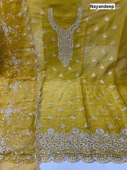 ब्लेसिंग नयनदीप प्योर सिल्क सलवार सूट निर्यातक अहमदाबाद