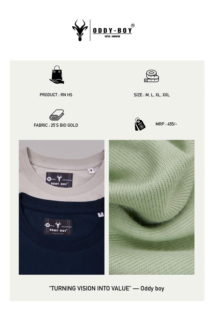 627 Cge-19-22 Oddy Boy Cotton Mens Tshirts Wholesaler