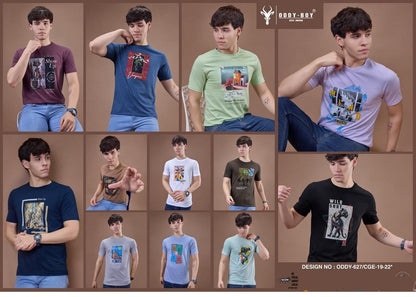 627 Cge-19-22 Oddy Boy Cotton Mens Tshirts Wholesaler