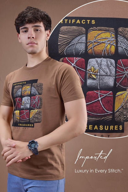 627 Cge-19-22 Oddy Boy Cotton Mens Tshirts Wholesaler