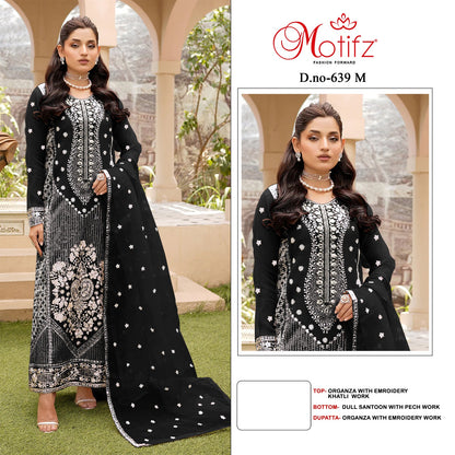 639 Klmn Motifz Organza Pakistani Salwar Suits Supplier Ahmedabad