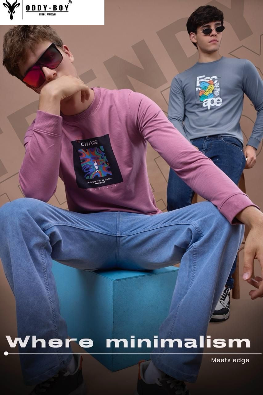 642 Ge-19-21 Oddy Boy Cotton Looper Mens Tshirts Wholesaler Gujarat