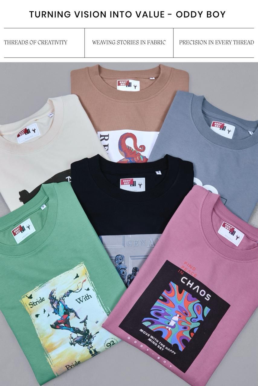 642 Ge-19-21 Oddy Boy Cotton Looper Mens Tshirts Wholesaler Gujarat