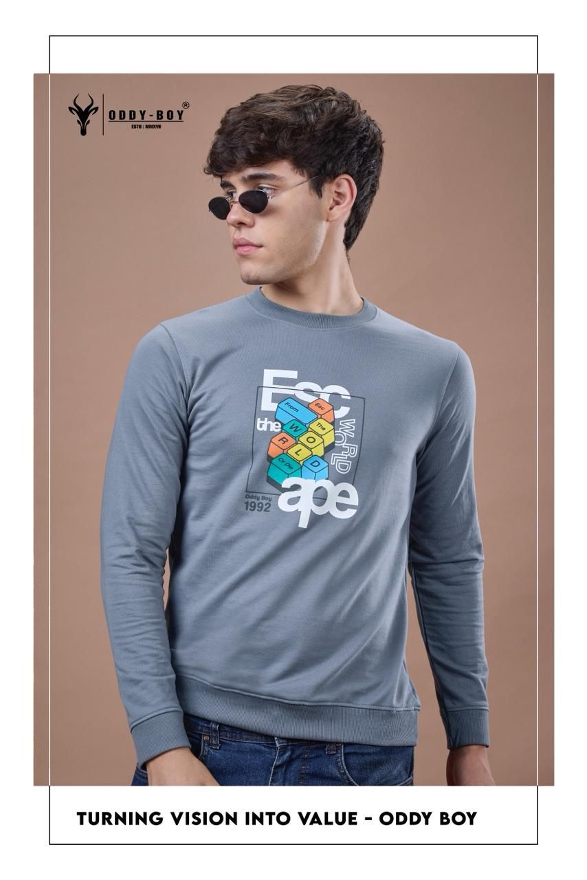 642 Ge-19-21 Oddy Boy Cotton Looper Mens Tshirts Wholesaler Gujarat