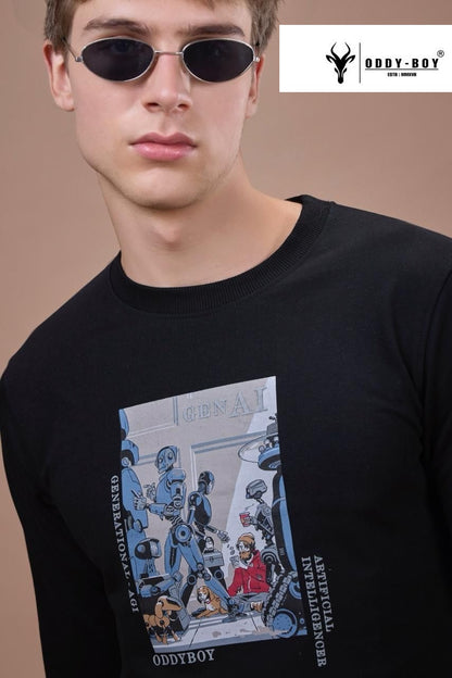 642 Ge-19-21 Oddy Boy Cotton Looper Mens Tshirts Wholesaler Gujarat