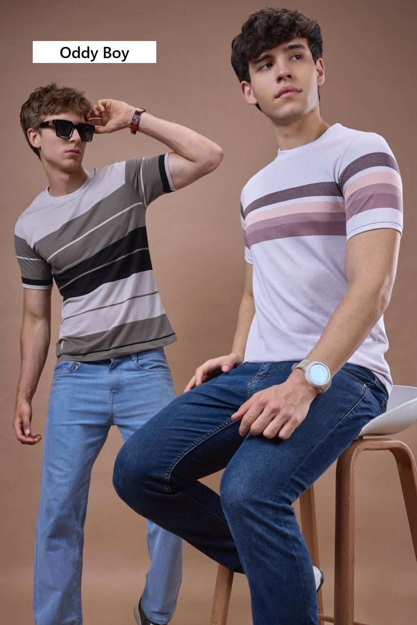 644 Se-19-21 Oddy Boy Auto Stripes Mens Tshirts Exporter