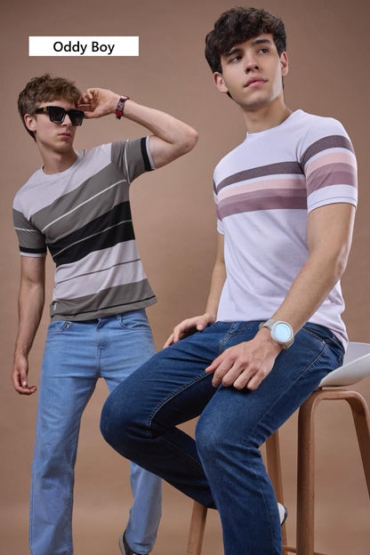 644 Se-19-21 Oddy Boy Auto Stripes Mens Tshirts Exporter