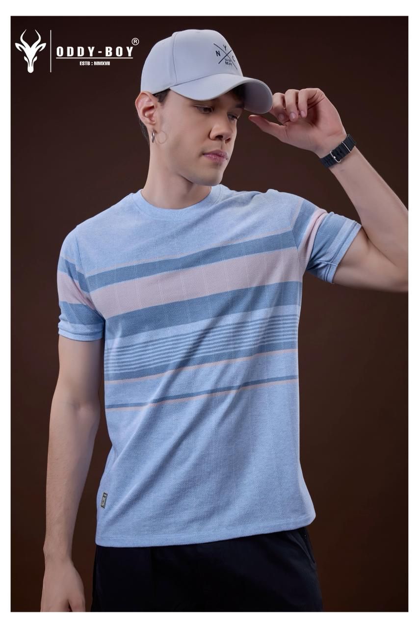 646 Se 19-22 Oddy Boy Auto Stripes Mens Tshirts Exporter Ahmedabad