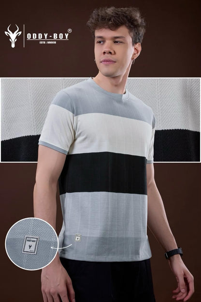 646 Se 19-22 Oddy Boy Auto Stripes Mens Tshirts Exporter Ahmedabad