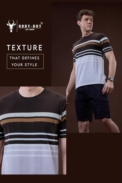 646 Se 19-22 Oddy Boy Auto Stripes Mens Tshirts Exporter Ahmedabad