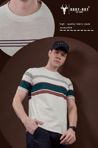 646 Se 19-22 Oddy Boy Auto Stripes Mens Tshirts Exporter Ahmedabad