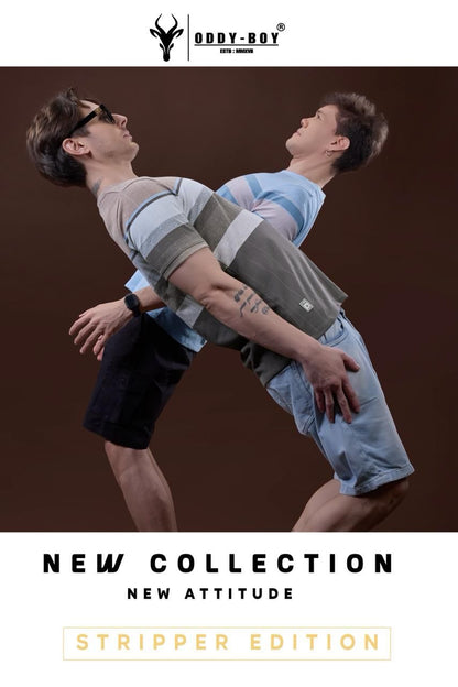 646 Se 19-22 Oddy Boy Auto Stripes Mens Tshirts Exporter Ahmedabad