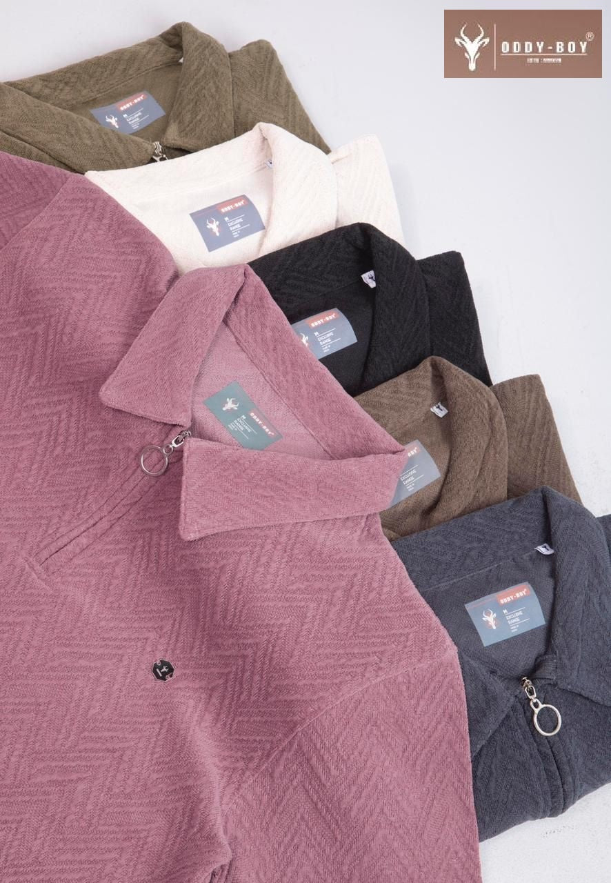 659 Cpe 19-22 Oddy Boy Jacquard Knit Mens Tshirts Supplier Gujarat