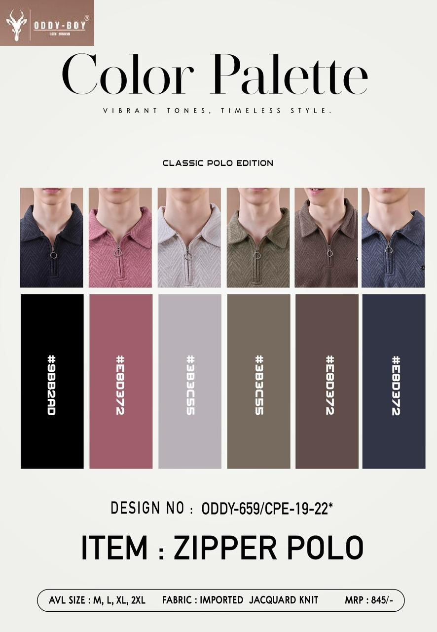 659 Cpe 19-22 Oddy Boy Jacquard Knit Mens Tshirts Supplier Gujarat