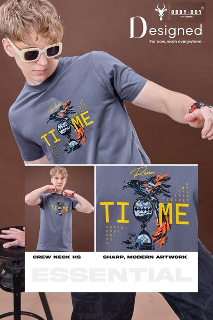 660 Sge 19-22 Oddy Boy Cotton Mens Tshirts Wholesaler India