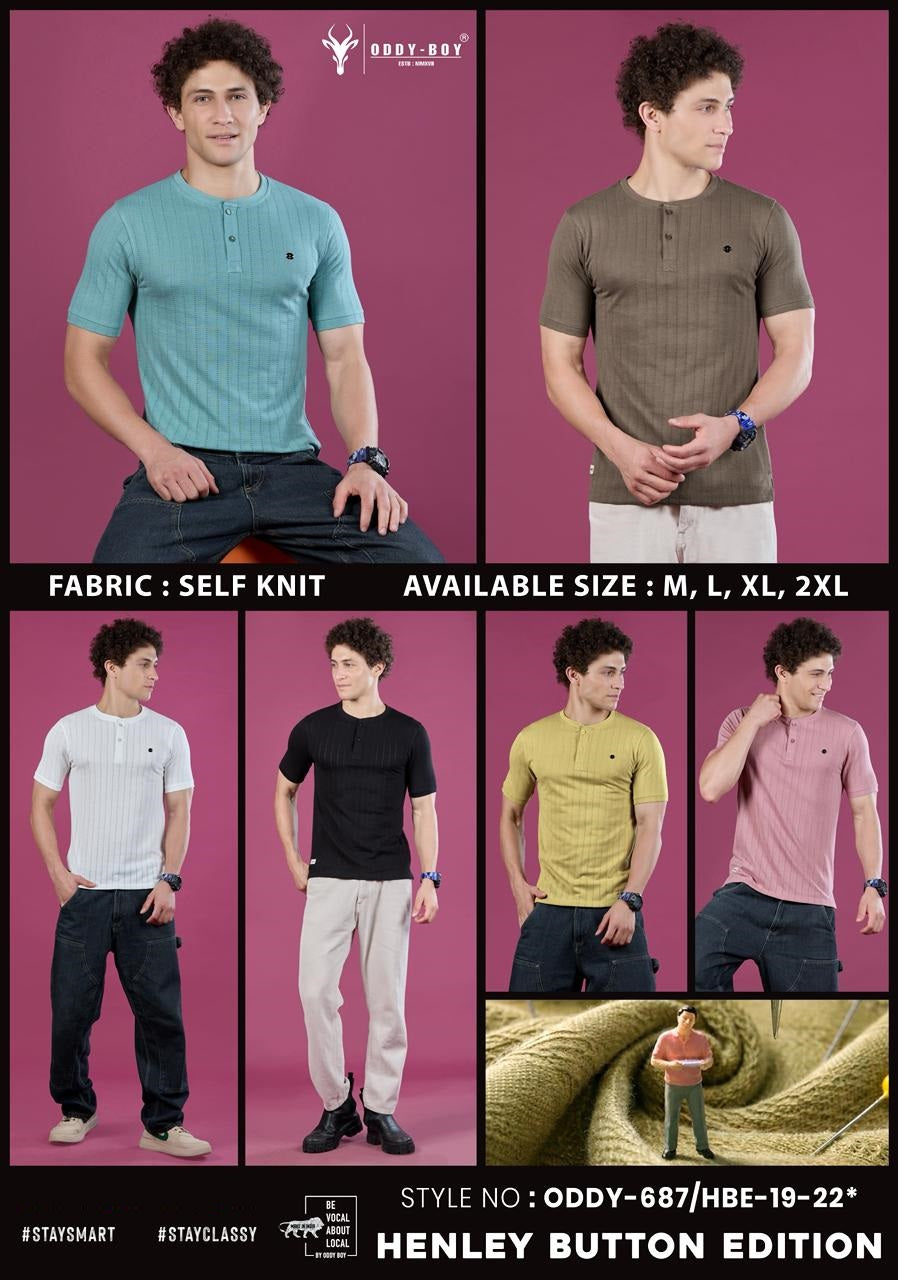 687 Hbe 19-22 Oddy Boy Knit Mens Tshirts Supplier India