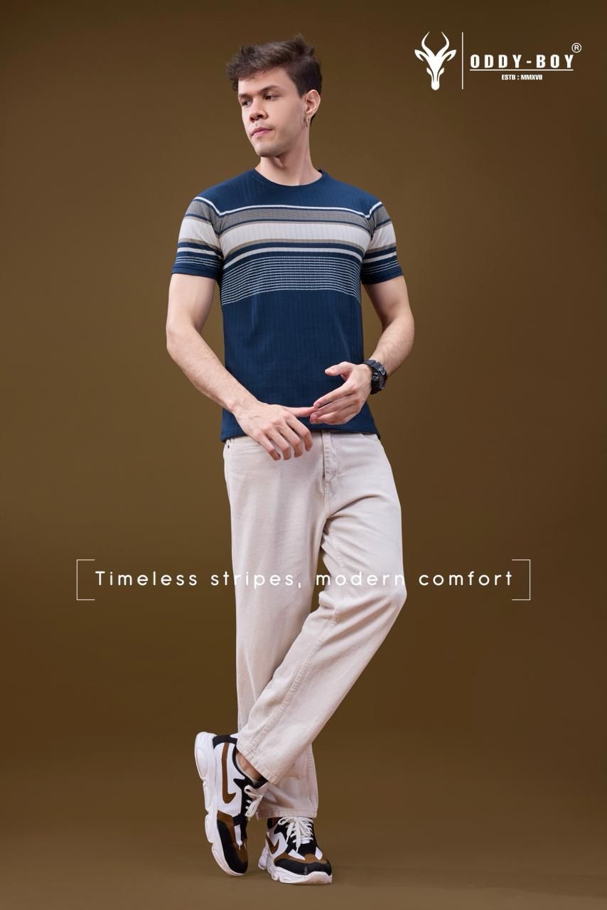 695 Se 19-22 Oddy Boy Auto Stripes Mens Tshirts Wholesaler India