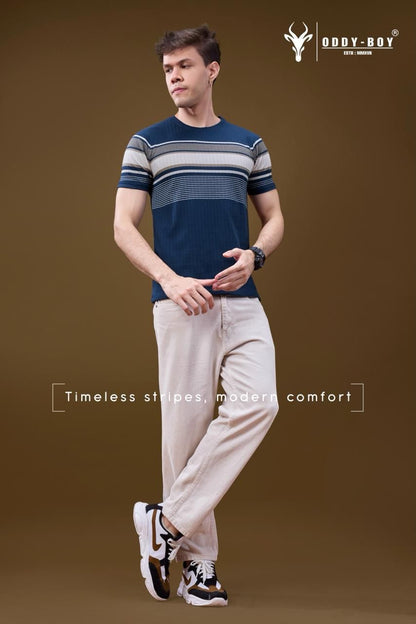 695 Se 19-22 Oddy Boy Auto Stripes Mens Tshirts Wholesaler India