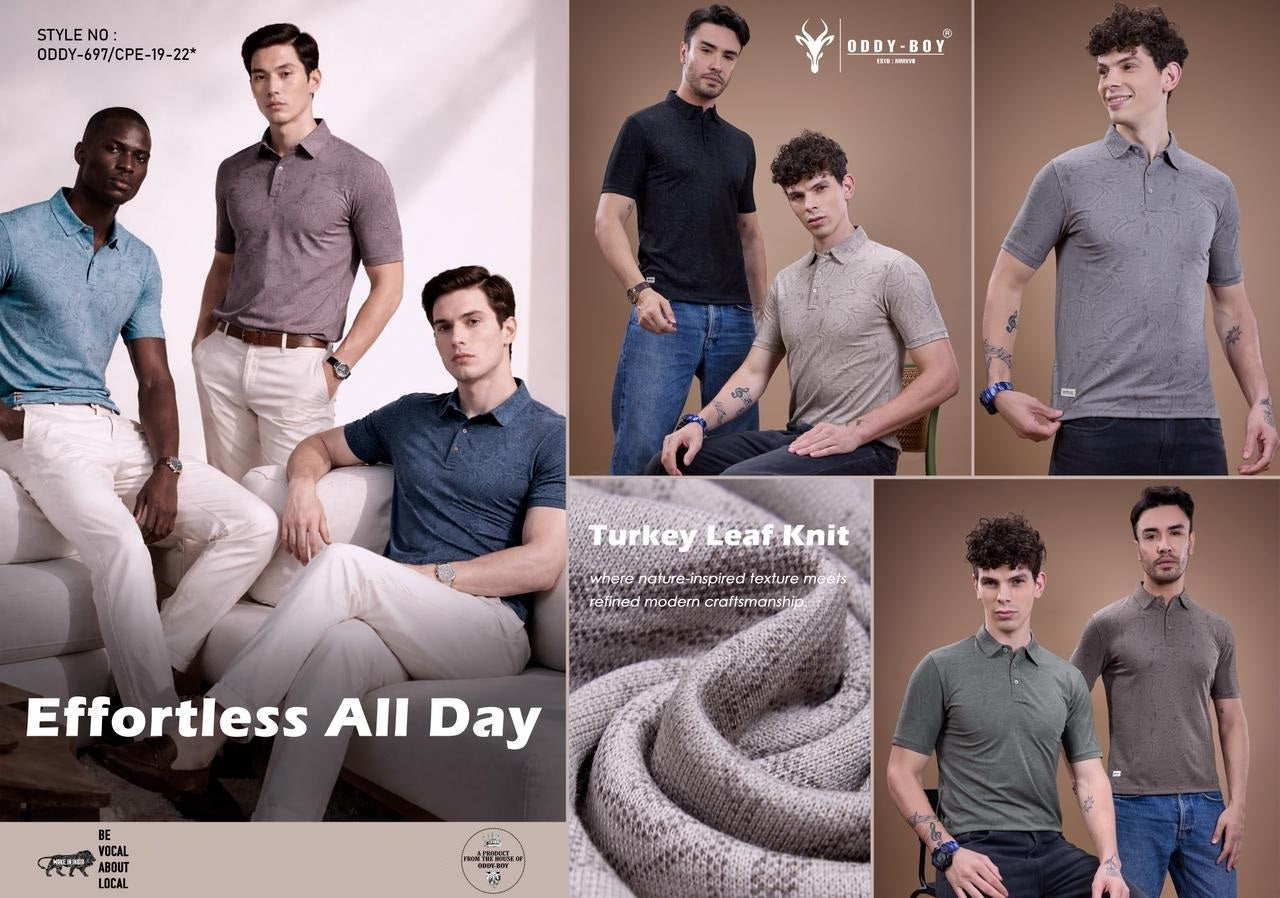 697 Cpe 19-22 Polo Oddy Boy Imported Mens Tshirts Manufacturer India