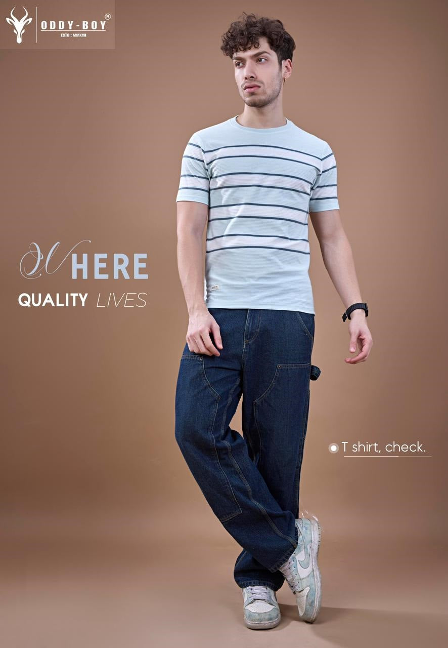 699 Se 19-22 Oddy Boy Auto Stripes Mens Tshirts Wholesaler