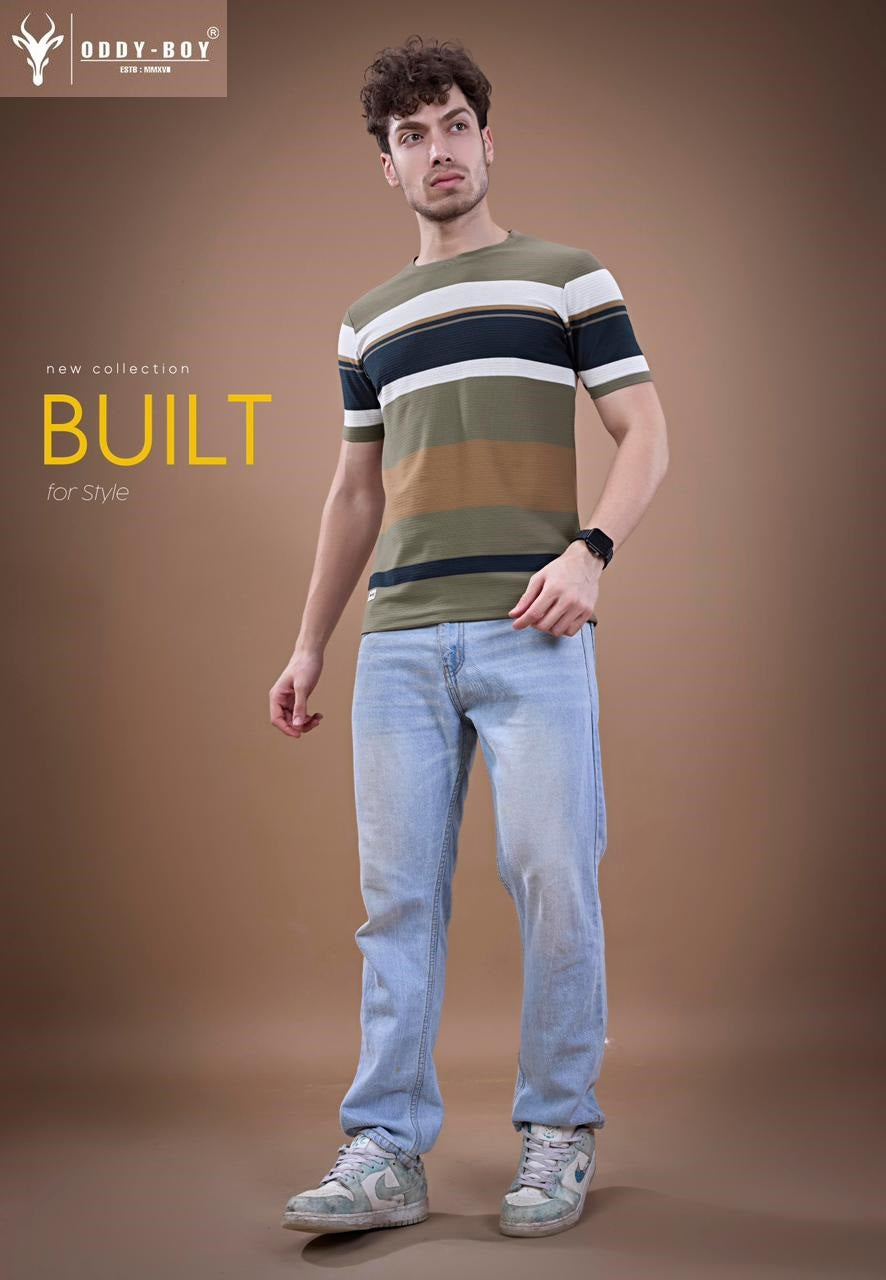 699 Se 19-22 Oddy Boy Auto Stripes Mens Tshirts Wholesaler