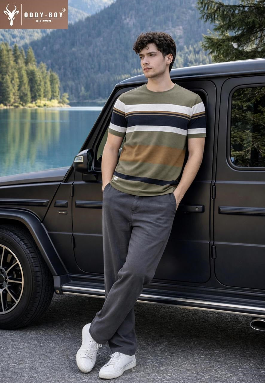 699 Se 19-22 Oddy Boy Auto Stripes Mens Tshirts Wholesaler