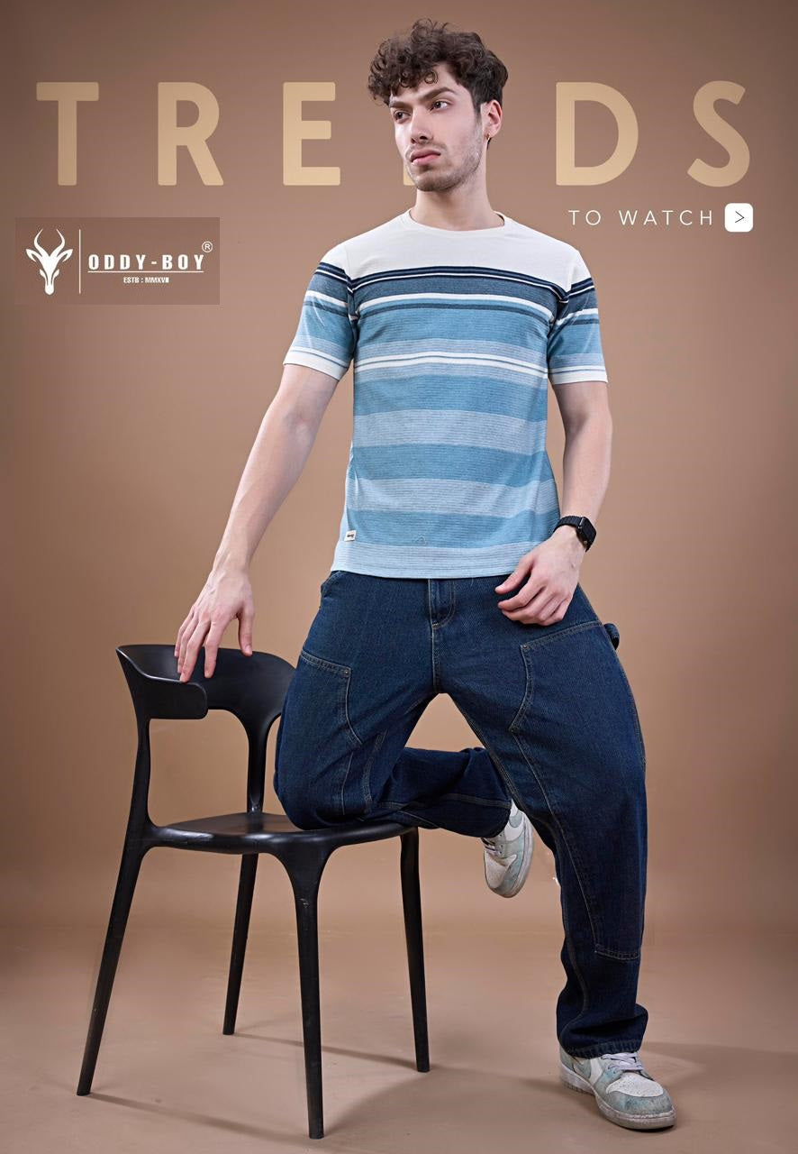 699 Se 19-22 Oddy Boy Auto Stripes Mens Tshirts Wholesaler
