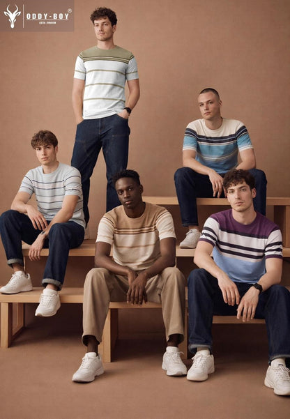 699 Se 19-22 Oddy Boy Auto Stripes Mens Tshirts Wholesaler