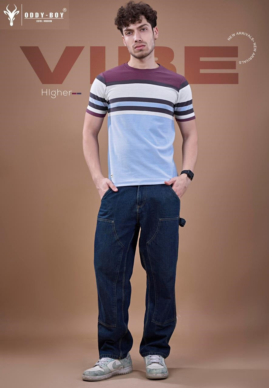 699 Se 19-22 Oddy Boy Auto Stripes Mens Tshirts Wholesaler