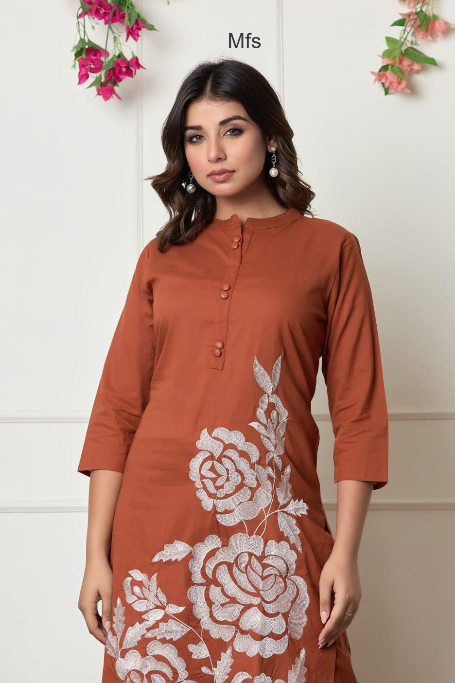 6 Buttons 1606 Mfs Cotton Co Ord Set Supplier India