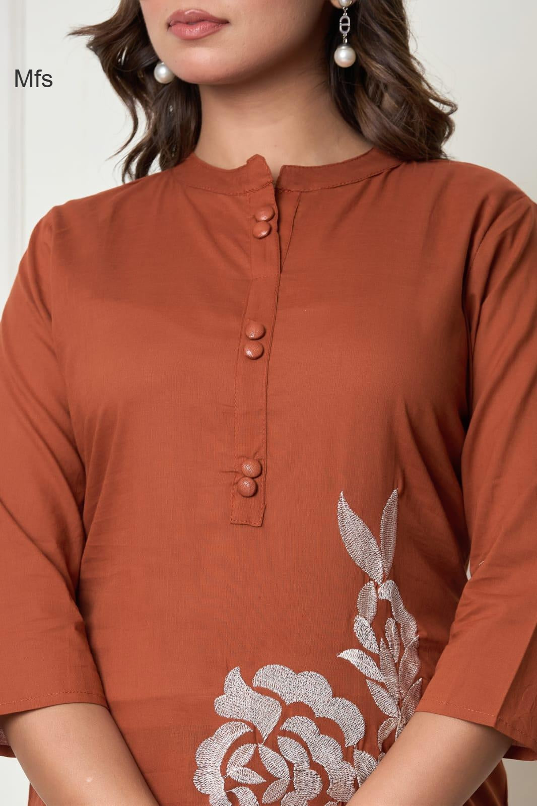 6 Buttons 1606 Mfs Cotton Co Ord Set Supplier India