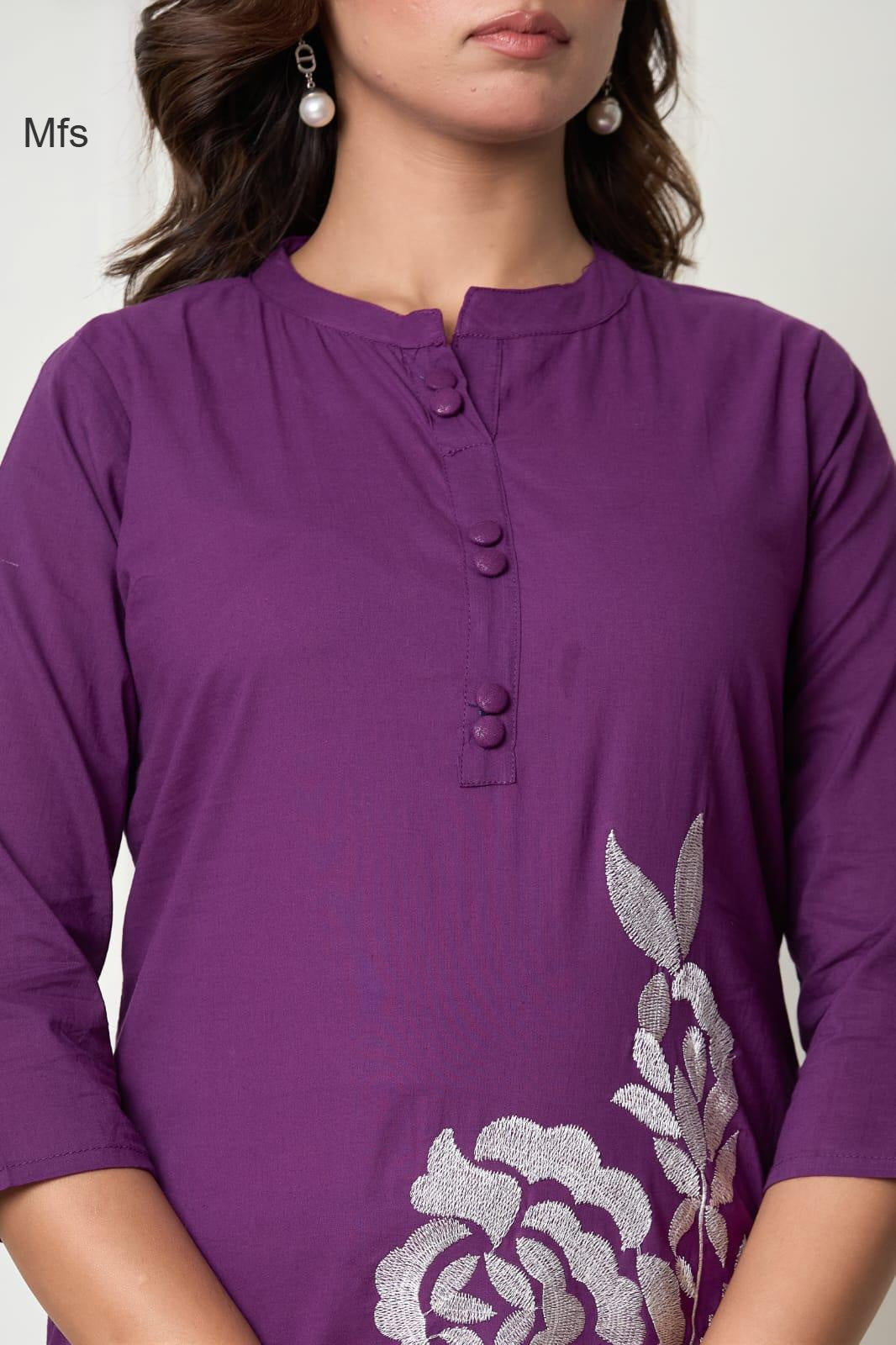 6 Buttons 1606 Mfs Cotton Co Ord Set Supplier India