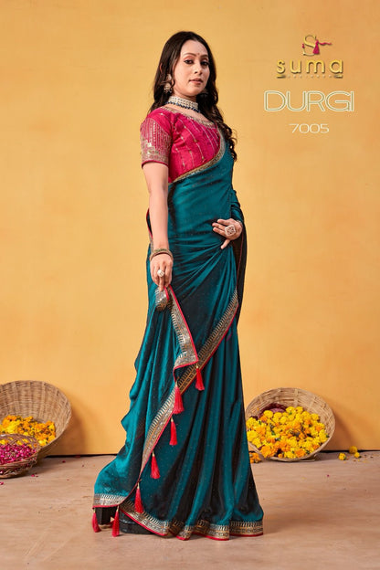 7001 To 7009 Durga Suma Designer Rangoli Sarees Wholesale Price