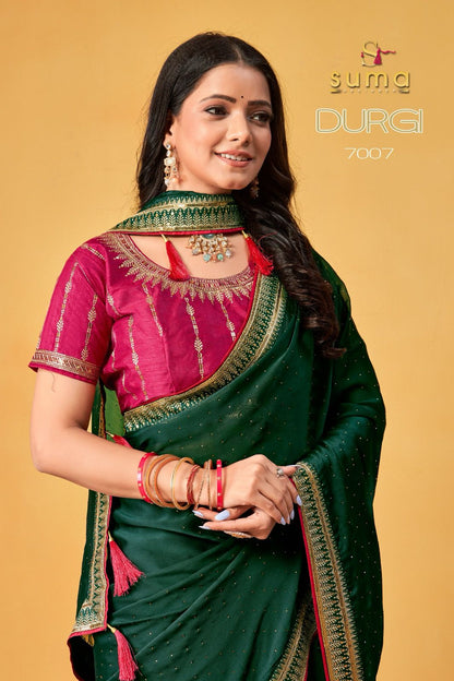 7001 To 7009 Durga Suma Designer Rangoli Sarees Wholesale Price