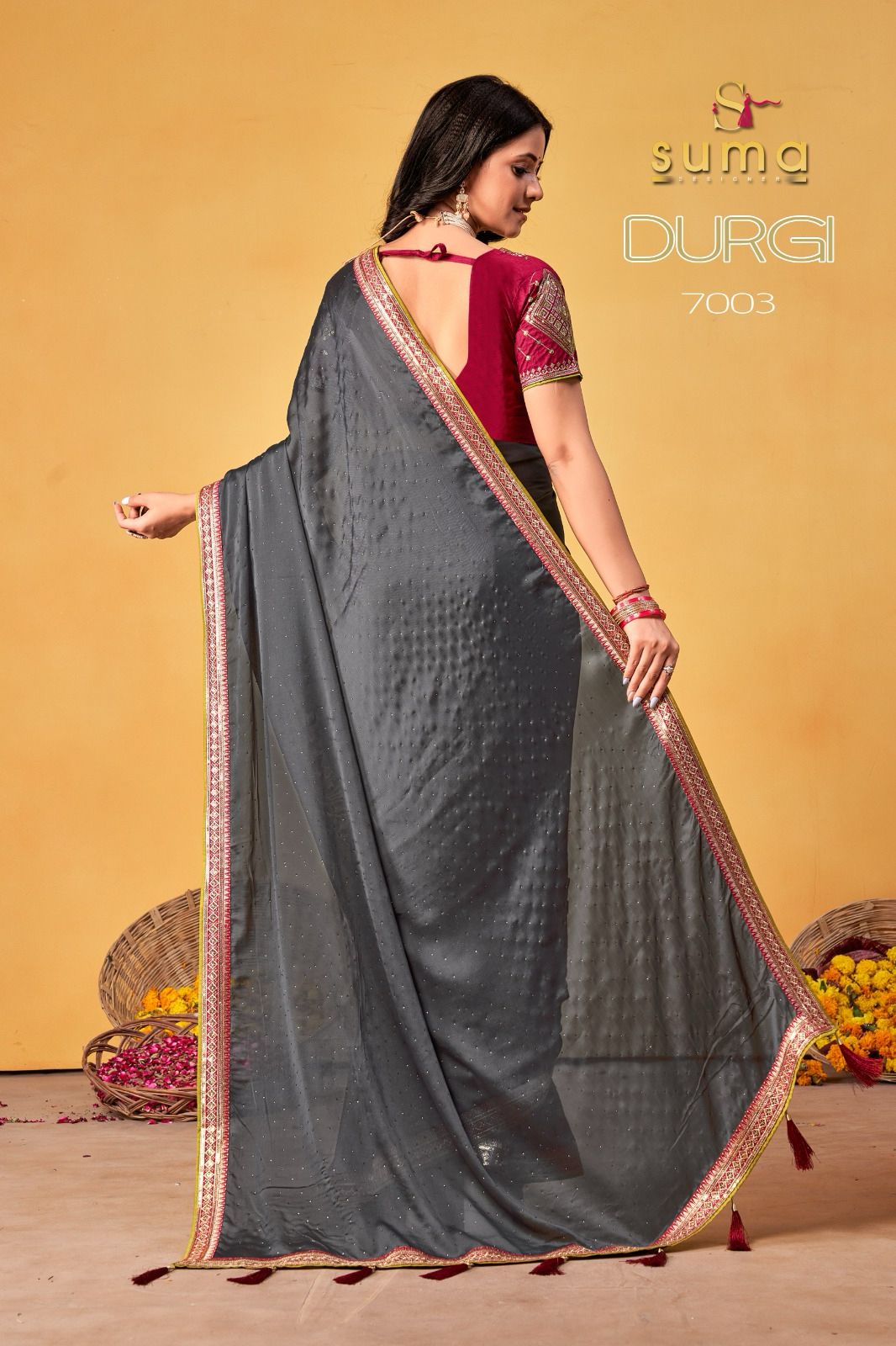 7001 To 7009 Durga Suma Designer Rangoli Sarees Wholesale Price