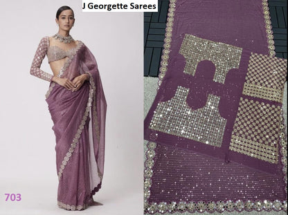 701-704 J Georgette Sarees Wholesaler India