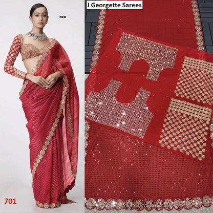 701-704 J Georgette Sarees Wholesaler India